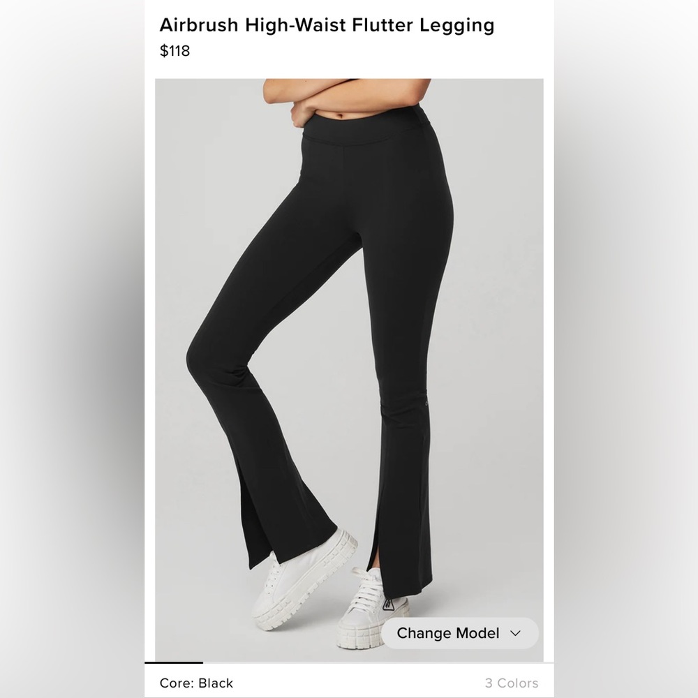 BRAND NEW Alo Airbrush High-Waist Flutter Legging